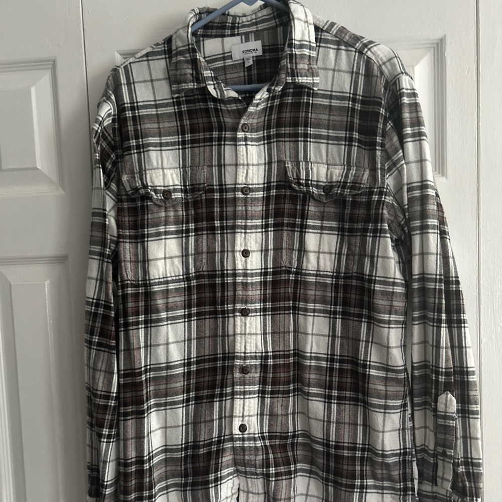 Flannel men’s Button up